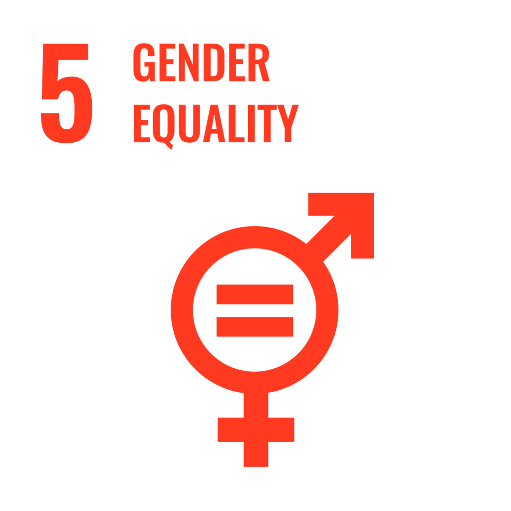 Vecteur Stock Gender Equality Icon - Goal 5 out of 17 Sustainable  Development Goals set by the United Nations General Assembly, Agenda 2030.  Vector illustration EPS 10, editable