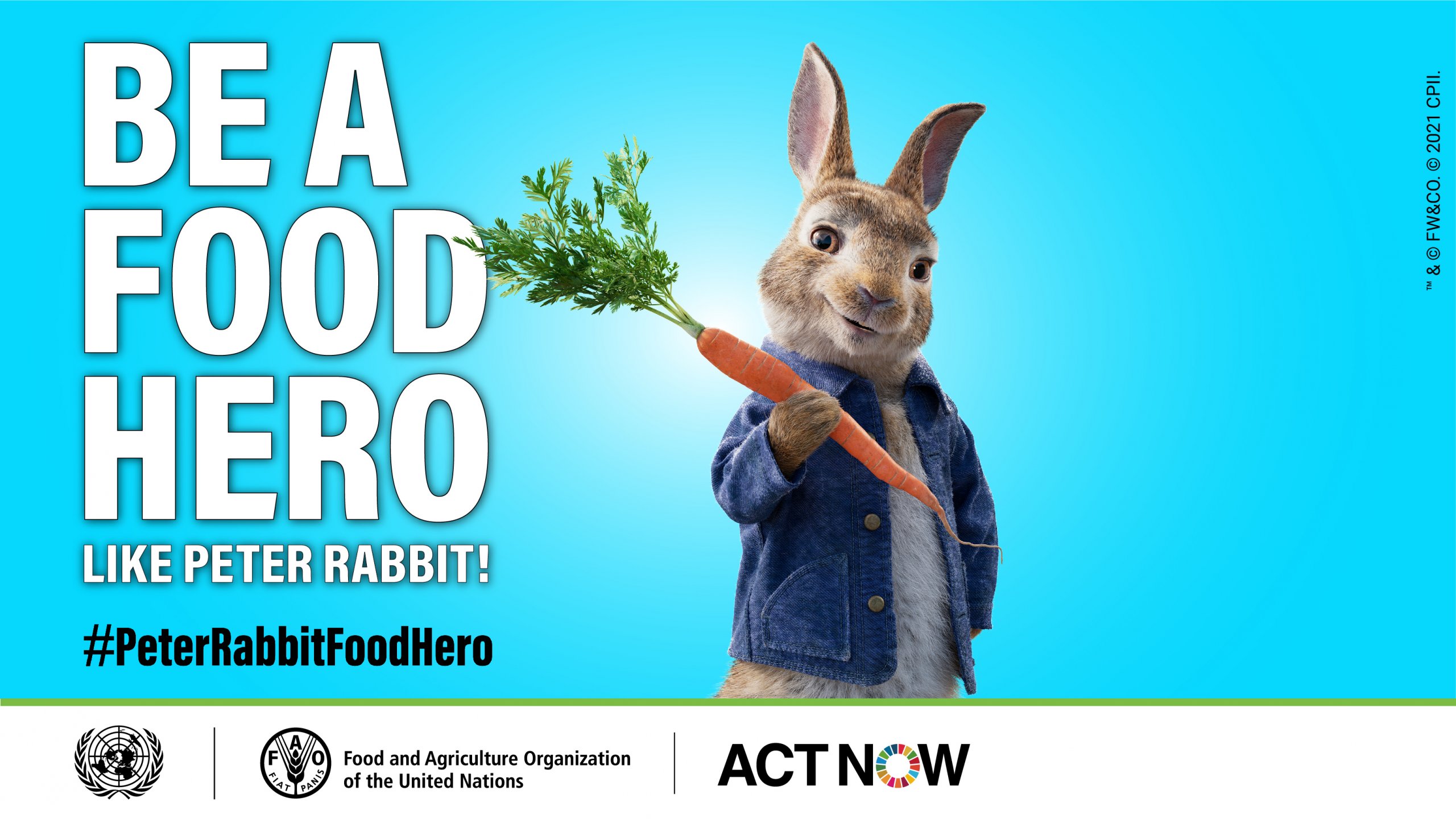 PETER RABBIT™ teams up with the United Nations, FAO and the UN Foundation  on global campaign to mobilize more food heroes - United Nations  Sustainable Development