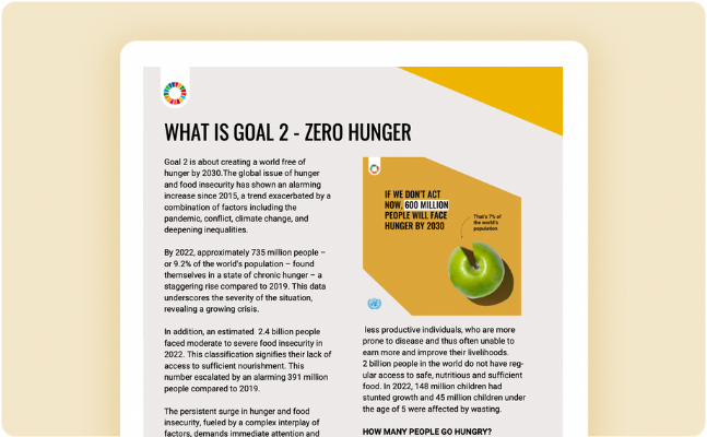 zero hunger powerpoint presentation