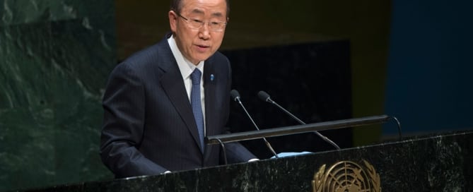 الأمين العام يخاطب الجمعية العامة