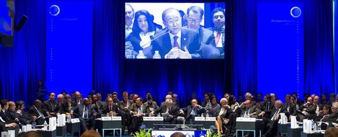 El Secretario General de la ONU, Ban Ki-moon en una reunión para apoyar la futura agenda de desarrollo. Foto ONU/Eskinder Debebe