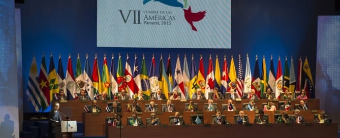 Ban Ki-moon en la inauguración de la VII Cumbre de las Américas