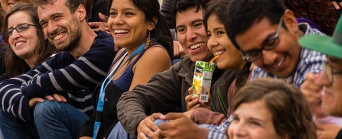 Los jóvenes que asistieron al Foro de Jóvenes de las Américas a principios de abril de este año, en Panamá. © Wim Bouden / PNUD Perú