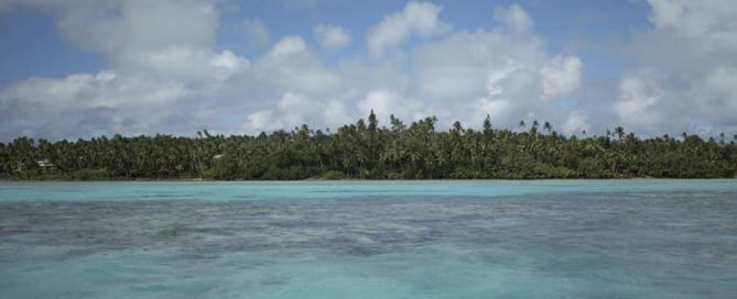 El cambio climático representa una amenaza para la supervivencia en el suroeste del Pacífico, y en la mayoría de las pequeñas islas de todo el mundo. Foto FAO/Sue Price