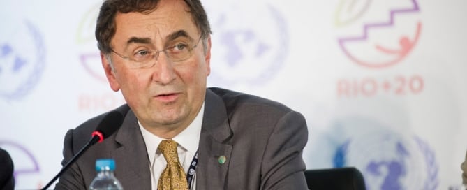 El secretario general adjunto de la ONU sobre cambio climático, Janos Pasztor. Foto ONU/Maria Elisa Franco.