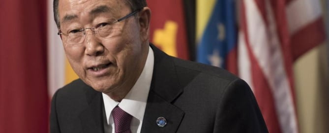 Ban Ki-moon en las sede de la ONU. Foto: ONU/Mark Garten