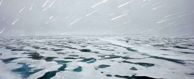 Imagen del hielo en el Ártico tomada en 2009. Foto: ONU/Mark Garten