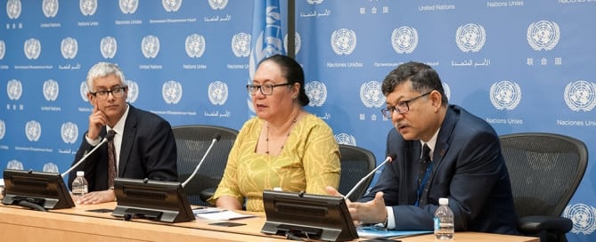 Fekitamoeloa Katoa Utoikamanu, alta representante de la ONU para los países menos desarrollados, países sin litoral y pequeños Estados insulares. Foto: ONU
