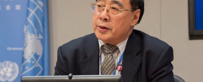 El secretario general adjunto de la ONU para Asuntos Económicos y Sociales, Wu Hongbo. Foto: ONU/Eskinder Debebe