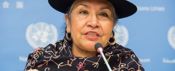 Tarcila Rivera Zea, indígena quechua de Perú. Foto: ONU/Eskinder Debebe