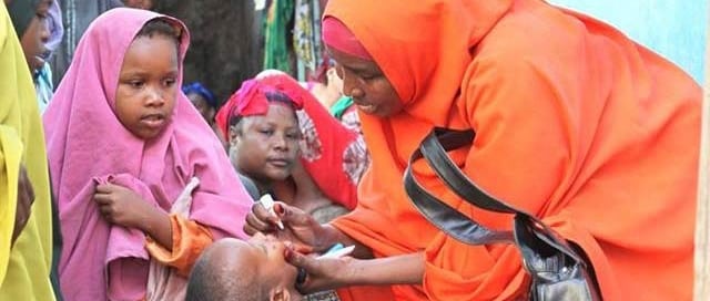 Vacunación contra la polio en Somalia. Foto: UNICEF