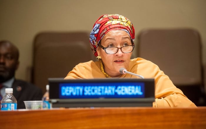 La vicesecretaria general de la ONU, Amina Mohammed. Foto de archivo: UNISDR