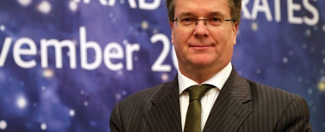 Luc St-Pierre, jefe de la sección de aplicaciones de la tecnología espacial en UNOOSA. Foto: Noticias ONU / Runa A.