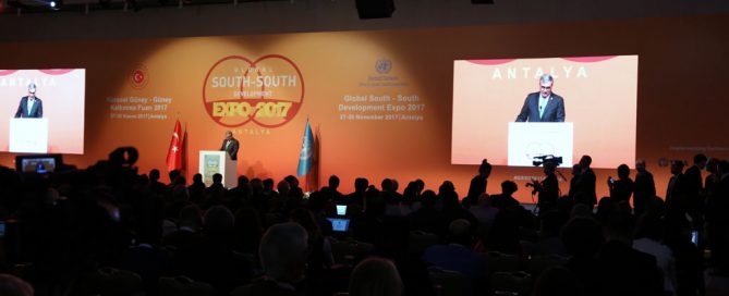 Jorge Chediek, el enviado del Secretario General de la ONU para la Cooperación Sur-Sur, durante la inauguración de la Exposición de Desarrollo Sur-Sur 2017. Foto: DPI / Maoqi Li