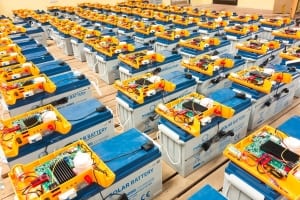des batteries solaires