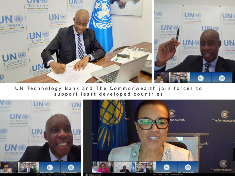 Joshua Setipa, UN Technology Bank’s Managing Director and Commonwealth Secretary-General Patricia Sc