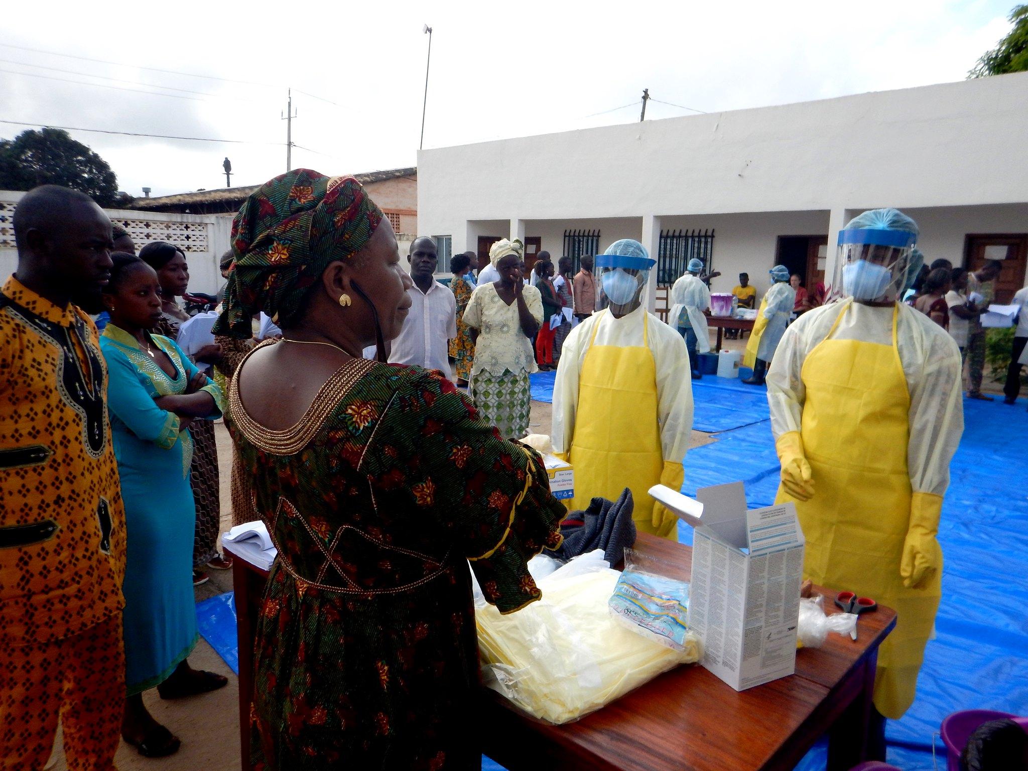 Guinea’s frontline healthcare workers receive practical training in identifying, isolating, and caring for Ebola patients.