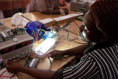Lighting up lives: Training women in Malawi to become solar power engineers.