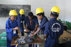 The training center offers various courses for young people to enter the job market in Madagascar.