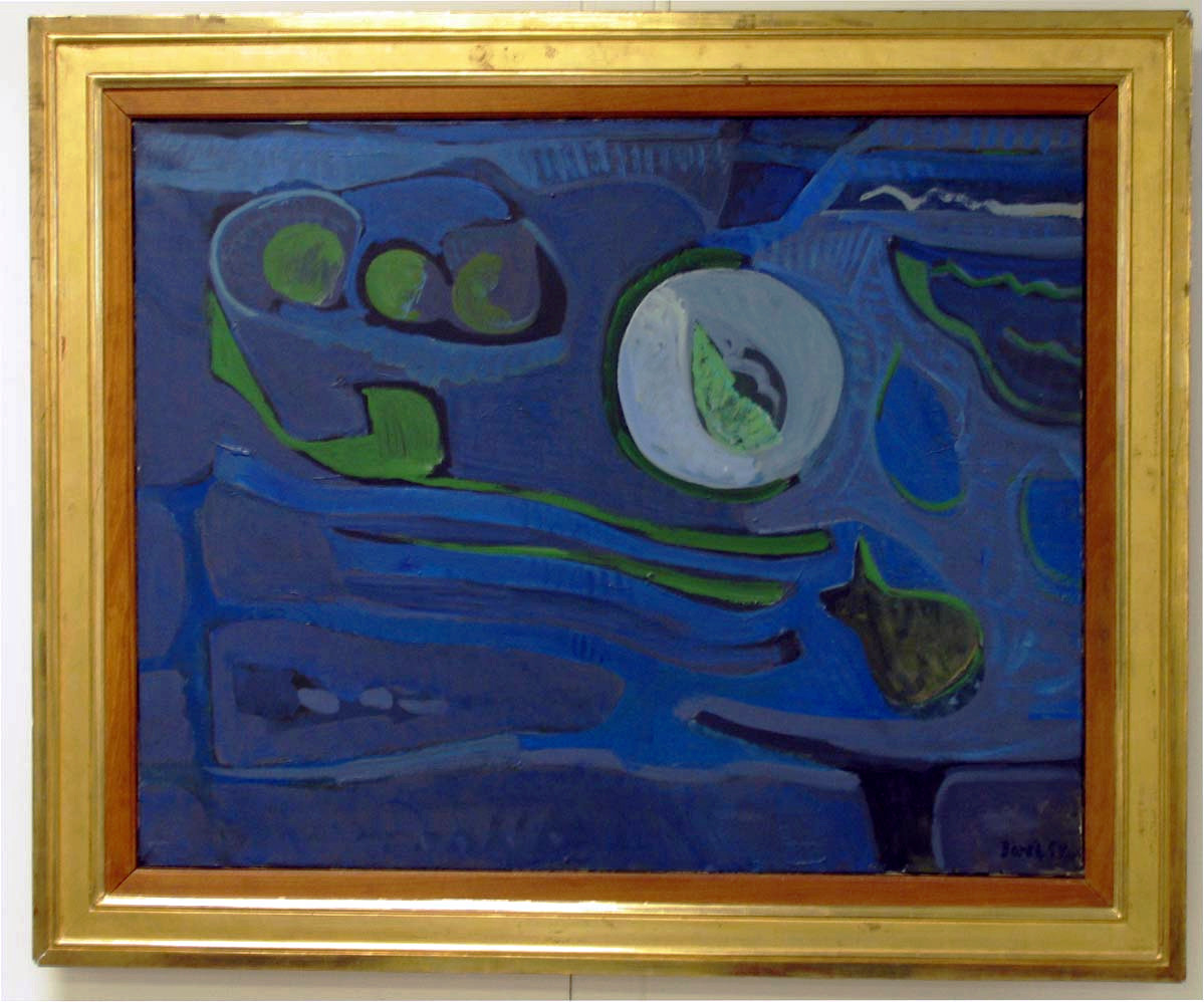 《Composition en vert et bleu》（绿蓝组合）, UNNY179G, 1959,  