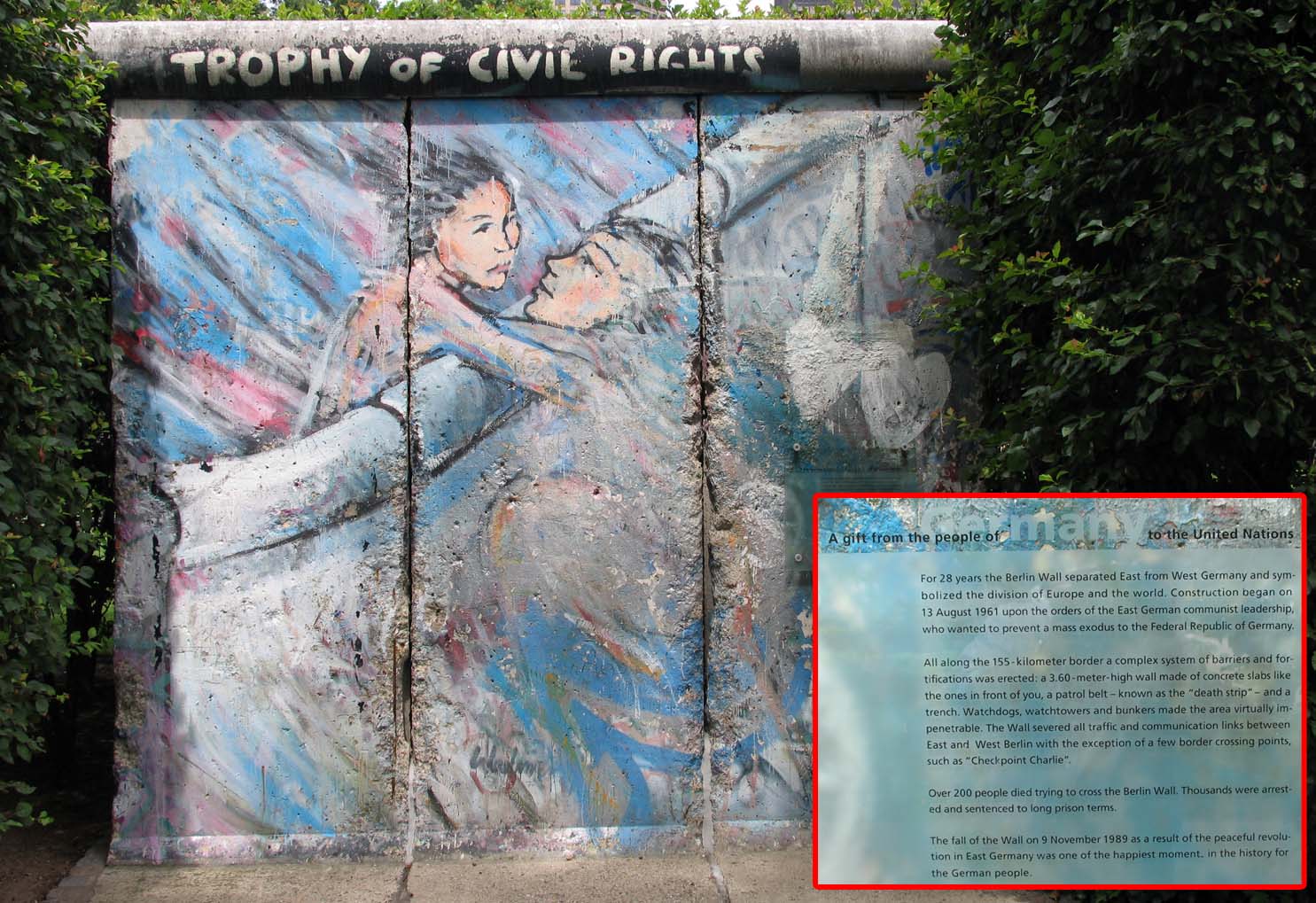 Trofeo de los Derechos Civiles (Fragmento del Muro de Berlín), UNNY244G, 2002, Alemania 
