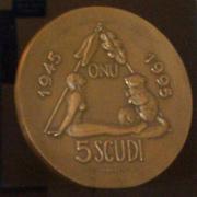 硬币和造币工具藏品,UNNY216G.01-18, 圣马力诺