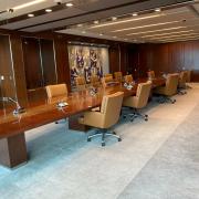 Renovated Secretary-General Suite: Conference/Dining Room, UNNY028G, 1973, Austria