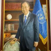 Retrato de Ban Ki-Moon, UNNY319G, 2016, Ban Ki-Moon 