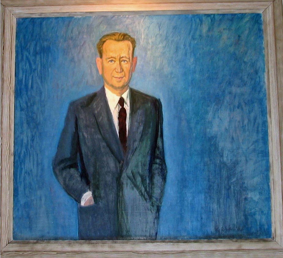  Portrait of Dag Hammarskjöld, UNNY019G, 1966, Ford Foundation & Bonniers Swedish Publishing House