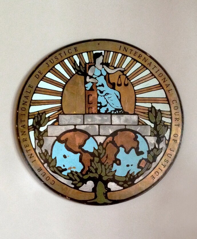 Emblem of the International Court of Justice, UNNY077G, 1986, International Court of Justice