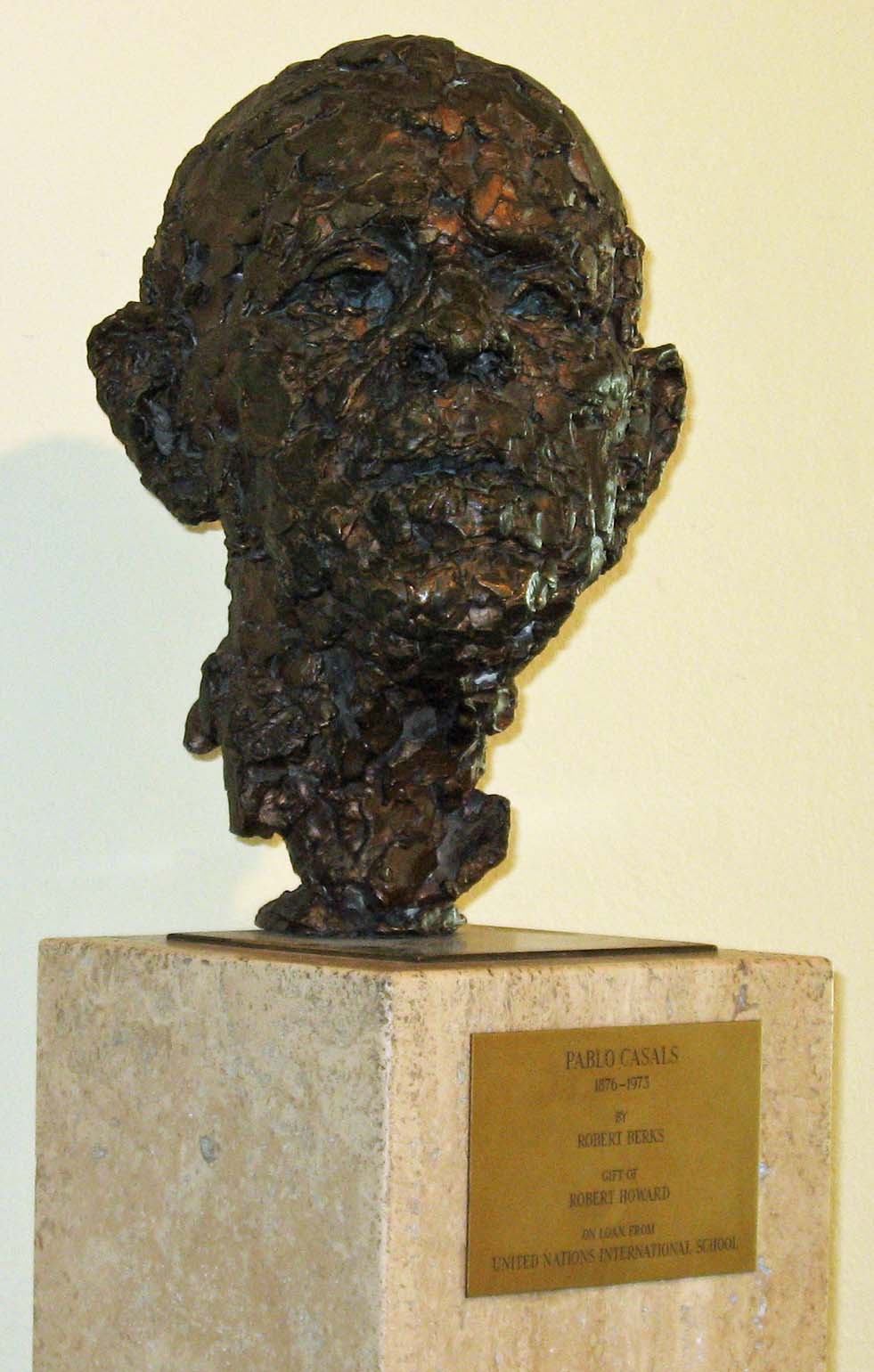Bust of Pablo Casals, UNNY139L, 1977, On Permanent Loan from the UN International School