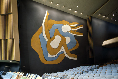 Mural, West Wall (Bugs Bunny),01,1952, Anonymous through American Association for the Unnited Nation