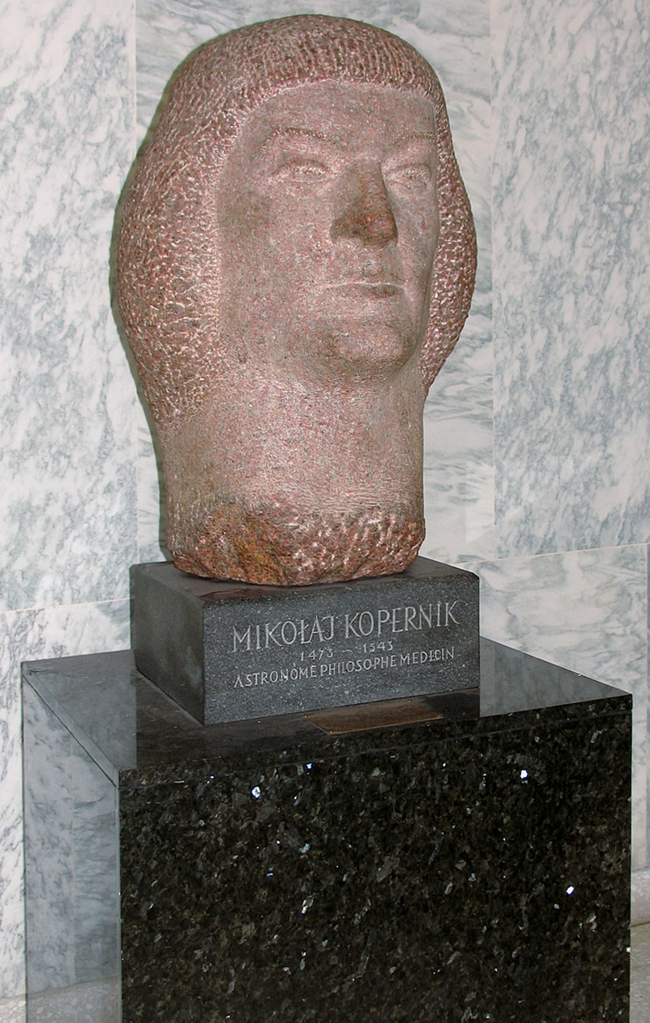 Bust of Polish Astronomer Nicolaus Copernicus, UNNY156G, 1970, Poland