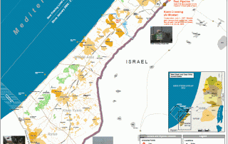 Access and movement to and from the Gaza Strip - OCHA map