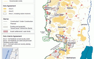 Permanently Staffed Israeli Checkpoints and Crossings in the West Bank-- OCHA map (As of May 2010)
