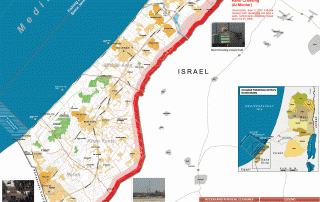 Gaza Strip: Access and movement - OCHA map
