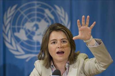 Catarina de Albuquerque, relatora especial de Naciones Unidas sobre agua y saneamiento.