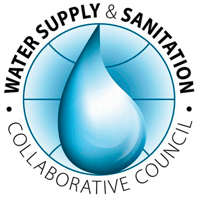 Logo del Consejo de colaboración para el abastecimiento de agua potable y el saneamiento (WSSCC)