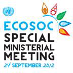 ECOSOC special ministerial meeting logo.