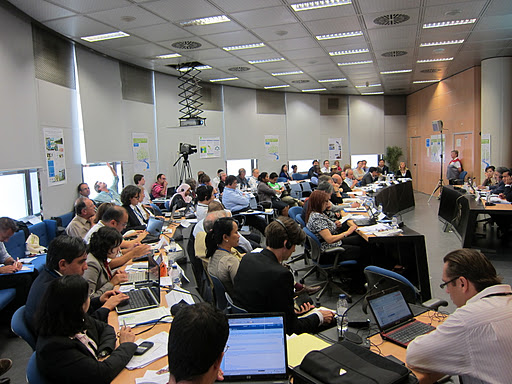 Working group during a discussion session on 5 October 2012