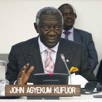 Former Ghanaian president, John Agyekum Kufuor