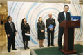 Secretary-General Ban Ki-moon addresses the opening ceremony of a photographic exhibition entitled 'Water', sponsored by the American Museum of Natural History. UN Photo/Eskinder Debebe