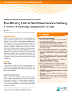 The Missing Link in Sanitation Service Delivery. A Review of Fecal Sludge Management in 12 Cities.