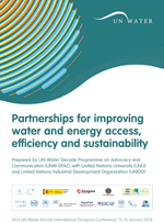 Partnerships for improving water and energy access, efficiency and sustainability.