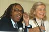 Mr. Gilberto Gil, Brazilian Minister of Culture, and Mrs. Nane Annan