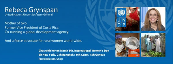 UNDP Facebook Chat IWD 2012