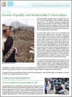Gender equality and sustainable urbanization: Download the fact sheet in PDF Format