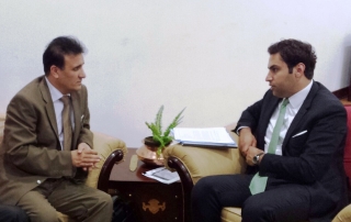 Afghanistan's Deputy Minister with Alhendawi.