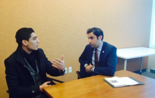 Assaf discusses youth issues in conflict zones with Alhendawi