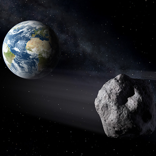 小行星经过地球。欧空局图片／Pierre Carril